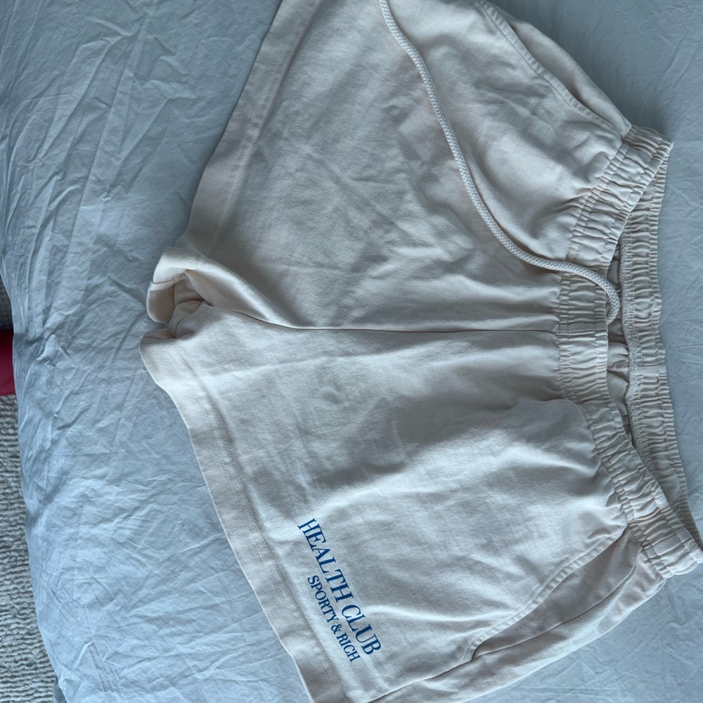 Sporty & Rich Cream Shorts